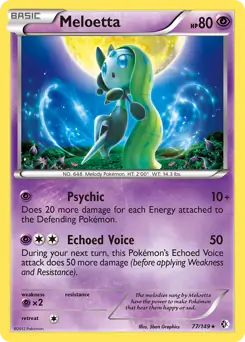 Meloetta Holo 77 Normal