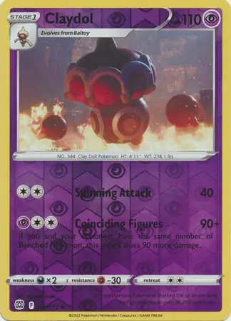 Claydol Reverse Holo 059