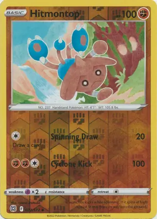 Hitmontop Reverse Holo 072