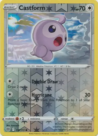 Castform Reverse Holo 116