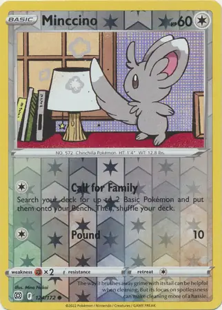 Minccino Reverse Holo 124
