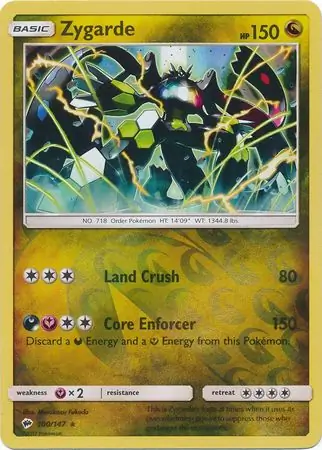 Zygarde Reverse Holo 100