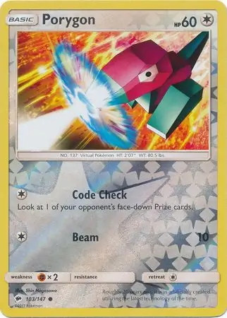Porygon Reverse Holo 103 Normal