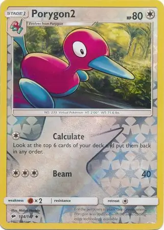 Porygon2 Reverse Holo 104
