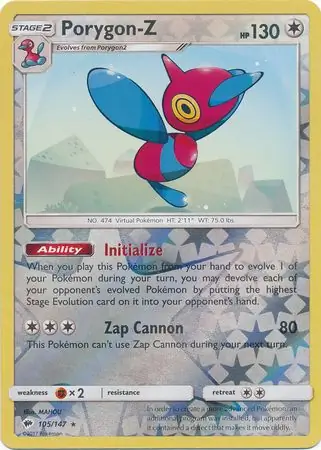 Porygon-Z Reverse Holo 105