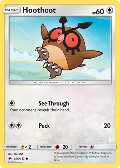 Hoothoot 106 Normal