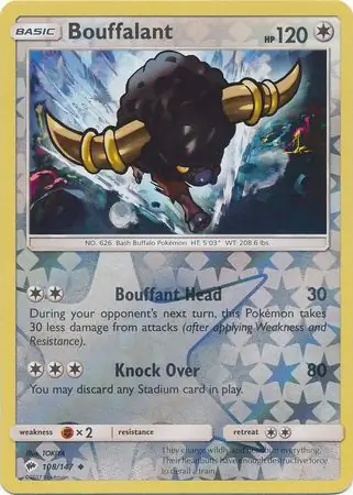 Bouffalant Reverse Holo 108