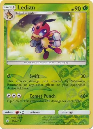 Ledian Reverse Holo 10 Normal