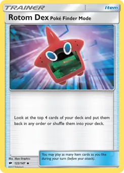 Rotom Dex Poke Finder Mode 122