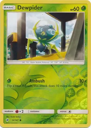 Dewpider Reverse Holo 14