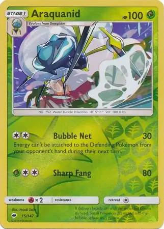 Araquanid Reverse Holo 15 Normal