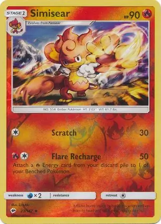 Simisear Reverse Holo 23 Normal