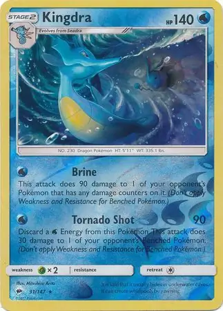 Kingdra Reverse Holo 31 Normal