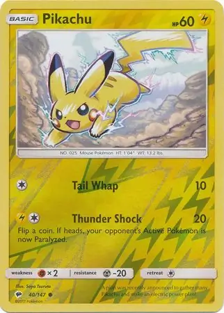 Pikachu Reverse Holo 40