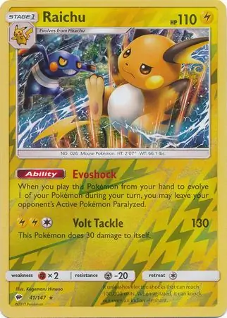 Raichu Reverse Holo 41 Normal