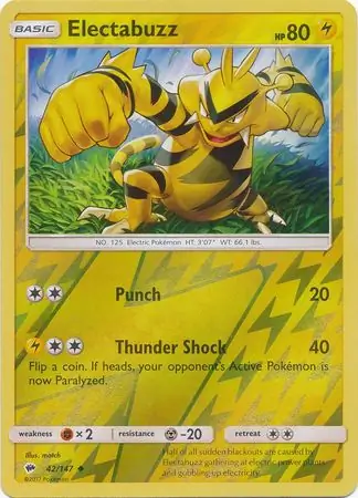 Electabuzz Reverse Holo 42