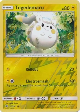 Togedemaru Reverse Holo 47 Normal