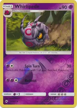 Whirlipede Reverse Holo 57 Normal