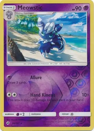Meowstic Reverse Holo 60