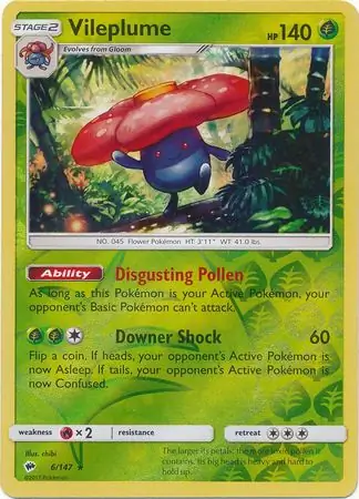 Vileplume Reverse Holo 6 Normal