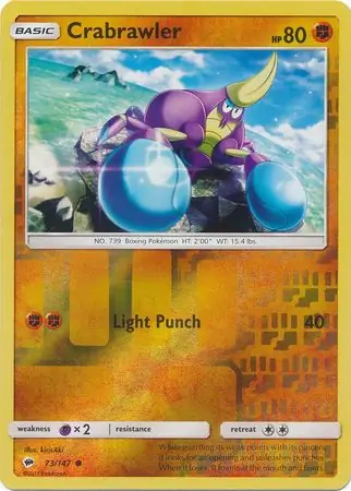 Crabrawler Reverse Holo 73 Normal