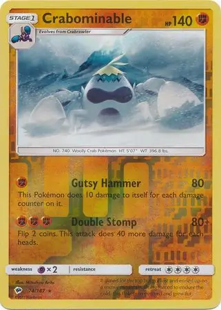 Crabominable Reverse Holo 74 Normal