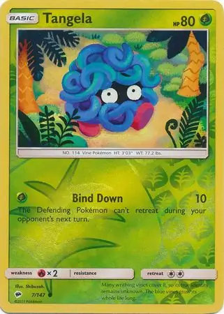 Tangela Reverse Holo 7