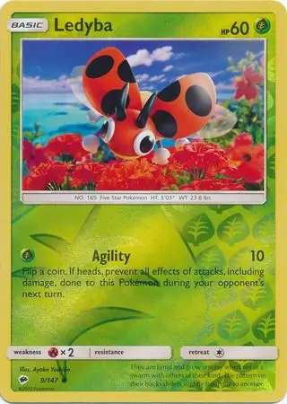 Ledyba Reverse Holo 9 Normal
