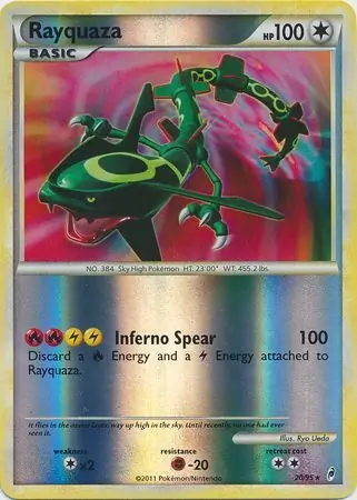 Rayquaza Reverse Holo 20 Normal
