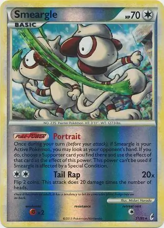 Smeargle Reverse Holo 21 Normal