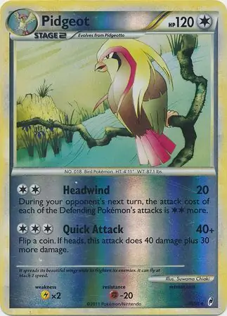 Pidgeot Reverse Holo 30 Normal
