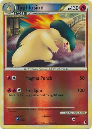 Typhlosion Reverse Holo 35 Normal