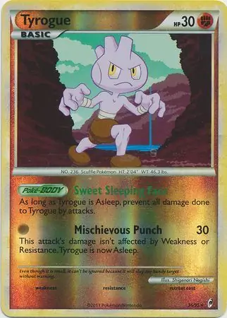 Tyrogue Reverse Holo 36