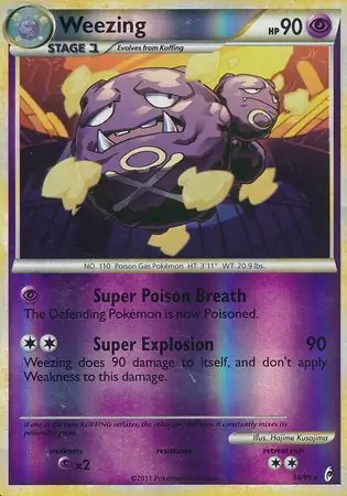 Weezing Reverse Holo 38 Normal