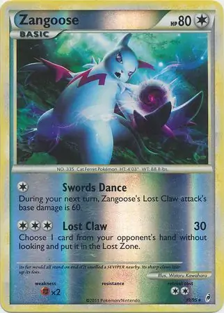 Zangoose Reverse Holo 39 Normal
