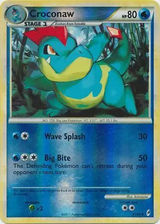 Croconaw Reverse Holo 41 Normal