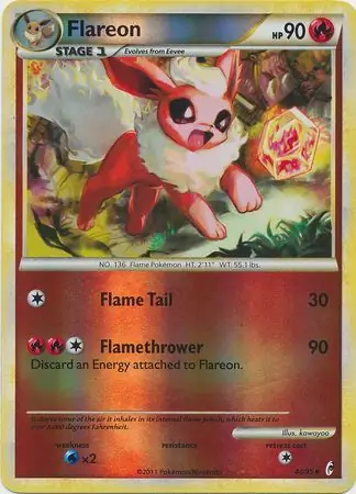 Flareon Reverse Holo 44 Normal