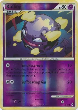 Koffing Reverse Holo 60 Normal