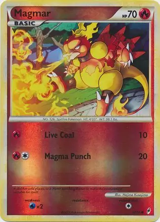 Magmar Reverse Holo 62 Normal