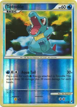 Totodile Reverse Holo 74 Normal