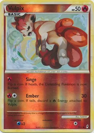 Vulpix Reverse Holo 75 Normal