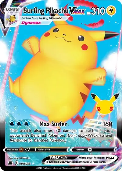 Surfing Pikachu VMAX 009 Normal