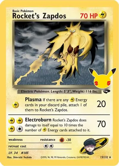 Rocket's Zapdos 15 Normal