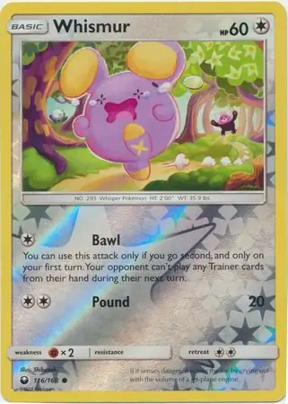 Whismur Reverse Holo 116 Normal