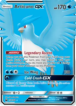 Full Art Articuno GX 154 Normal
