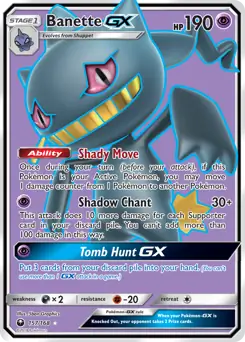 Full Art Banette GX 157 Normal
