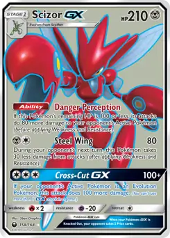 Full Art Scizor GX 158 Normal