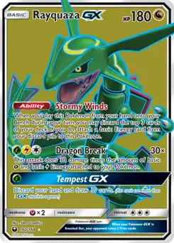 Full Art Rayquaza GX 160 Normal
