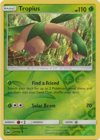Tropius Reverse Holo 21 Normal