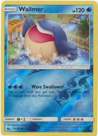Wailmer Reverse Holo 39 Normal